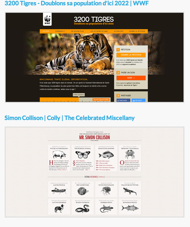 30 exemples de site web en responsive design